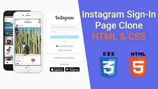 HTML & CSS Beginner Project Tutorial - Instagram Sign In Page Clone with Flexbox