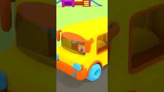 Sing with Leo! The Wheels On The Bus Go Round And Round song for kids & Nursery rhymes #shorts