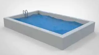 RENDRING SWIMMING POOL WITH FLUID SIMULATON