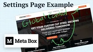 Example of Using Settings Page for Global Control of Your CTA Buttons (Text and Link)