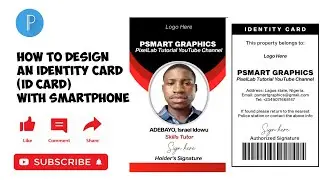 HOW TO DESIGN AN IDENTITY CARD (ID CARD) IN PIXELLAB USING A MOBILE PHONE