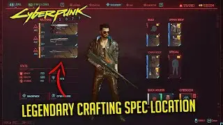 How To Find Legendary Crafting Spec - Legendary Blueprint Location | CYBERPUNK 2077