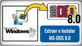 Cómo extraer MS-DOS 8.0 de Windows ME e instalarlo en un PC usando un CD bootable.