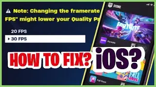 Fortnite iOS FPS Fix! Fortnite iPhone FPS LOCKED on 30/60! Fortnite iOS How to increase FPS