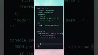 JSON parse super-power #javascript #js #devtips