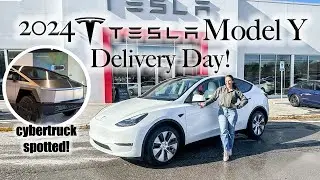 *NEW* 2024 Tesla Model Y Delivery Day | CyberTruck Spotted in Nashville!