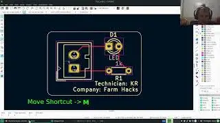 KiCad 6: 'M' Shortcut PCB Layout