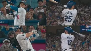 Dodgers Hit 4 Home Runs in 1st Inning vs Cubs, Including 3 Straight from Edman, Smith and Muncy!!