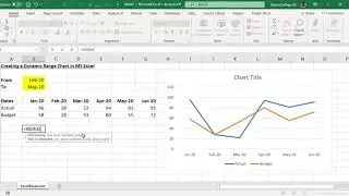 Create Dynamic Named Ranges for Charts by INDEX & MATCH Function in Microsoft Excel