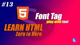 All u want to know about font tag | html full course 🔥