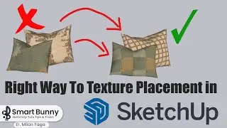 How To Texture Placement in SketchUp / How TO apply Texture in Pillow