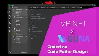 VB.NET - CoderLax - Code Editor Design - Guna UI Framework | C#, VB NET