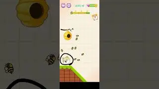 Dog vs Bee: Save the Dog - 40 Level #shorts