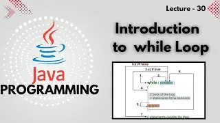 java | Lec - 30 | while loop | introduction to while Loop | By Vaibhav Singh