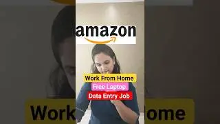 Amazon Data Entry Job|Work From Home|online jobs at Home|