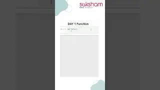 Day 1: Function #shortsvideo #shortsfeed #shorts