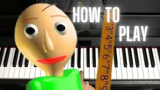 How to play Baldi's Basics Theme   EASY Piano