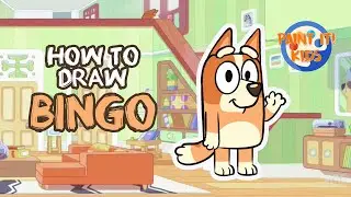 Drawing for Kids - How to Draw Bingo - Art for Kids - Cute drawings