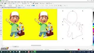 Corel Draw Tips & Tricks Contour a Cut line around a Clipart drawing