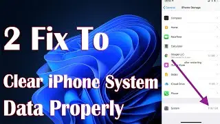 Clear Other Storage System Data Form iPhone - 2 Fix how To