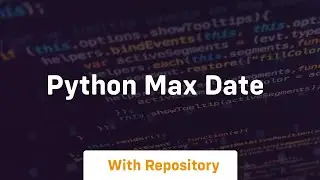 python max date