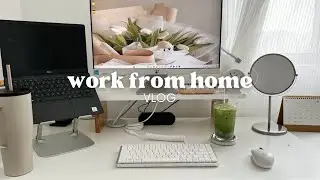 Work From Home Vlog | why I rarely upload + cooking kimchi jjigae inspired dish