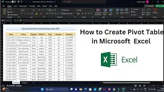 How to Create Pivot Table in Microsoft Excel | Pivot Table in Excel