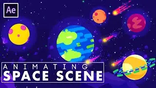 Space Scene Animation in After Effects Tutorial