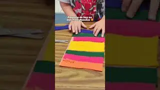 Easy idea for making your own Mexican Poncho with your children at home | Preschool Activity