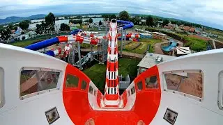 Aqualand Moravia - High Five [NEW 2020] Water Coaster Slide