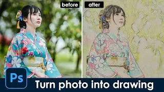 Color drawings | turn photo into color drawing quickly [Photoshop Tutorial] for beginner