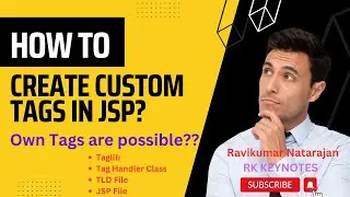 #12 How to Create Own Tags in JSP? | Custom Tags | Tag Handler Class | TLD File | doTag() | Taglib