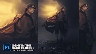 Light In The Dark Clouds - Photo Manipulation Photoshop Tutorial