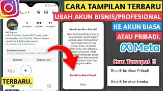 CARA MENGUBAH AKUN INSTAGRAM BISNIS MENJADI PRIBADI - TERBARU