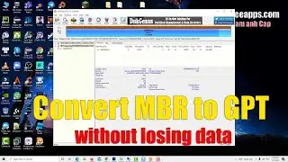 How To Convert MBR to GPT without data loss using a free tool #DiskGenius