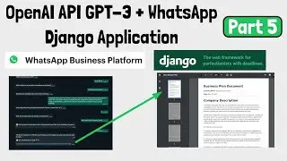 GPT-3 Python Django WhatsApp API Project - Step by Step Guide Part 5