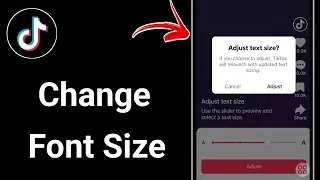 How To Change TikTok Font Size | How To change text size on tiktok