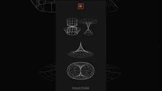 Create Wireframe Design In Illustrator #adobeillustrator #graphicdesign #ai #illustrator #shorts