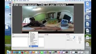 RICOH theta 360 degree live streaming by USB line with MAC OBS