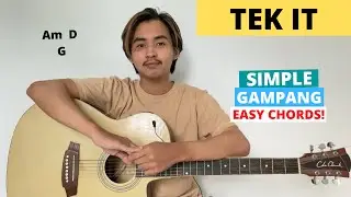 CHORD SIMPLE GAMPANG (Tek It - Cafuné) (Tutorial Gitar) Easy Chords! 