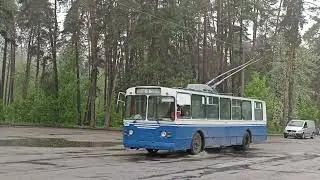 Черкасский Троллейбус: ЗиУ-682В-012 [В0А] №303 снято во время весеннего дождика 18.04.2024