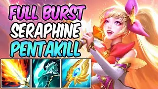 FULL AP BURST SERAPHINE PENTAKILL UNOFFICIAL | Star Guardian | Build & Runes | League of Legends