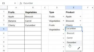 Multi Row Dynamic Dependent Dropdown List in Google Sheets