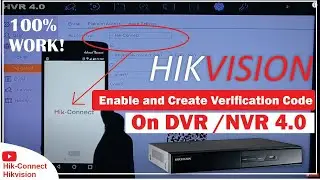 How to Enable Hik Connect on Hikvision DVR | Create Verification Code on Hikvision DVR