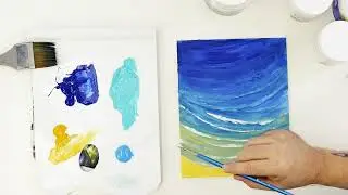 How to: create texture in artwork with acrylic mediums