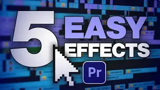 5 EASY effects YOU can do in PREMIERE PRO (Editing & Music Video's Tutorial)