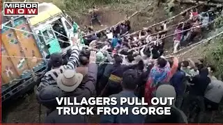 Villagers pull truck out of a gorge in Nagaland; video goes viral