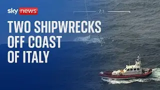 Number of people dead and dozens missing after two shipwrecks off coast of Italy