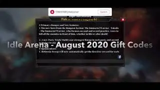 Idle Arena: Evolution Legends // August 2020 Gift Codes - $50 of gems for FREE!