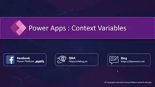 PowerApps context variables and passing parameters